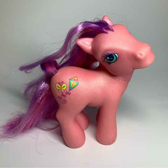 My Little Pony G3 Skywishes Pony Shimmer 2002 Kite And Butterfly - Picture 10 of 10